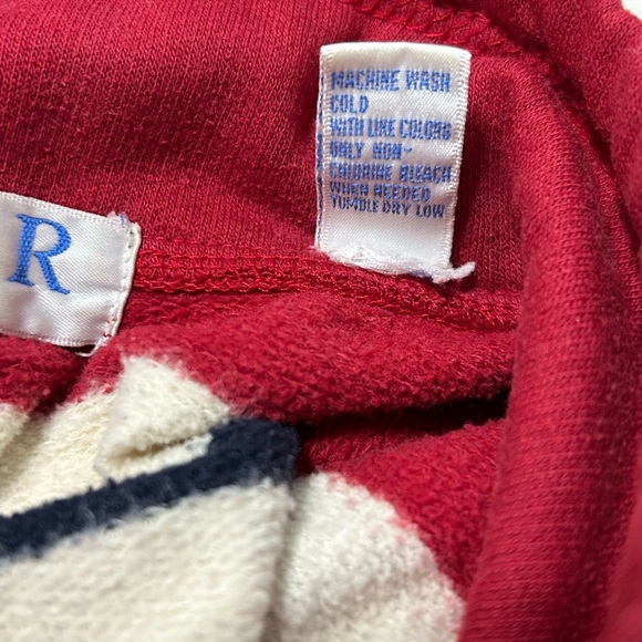 PACER PETITES Vintage Knit Pullover Sweat Shirt with Draw String Collar Size LG - Picture 5 of 7